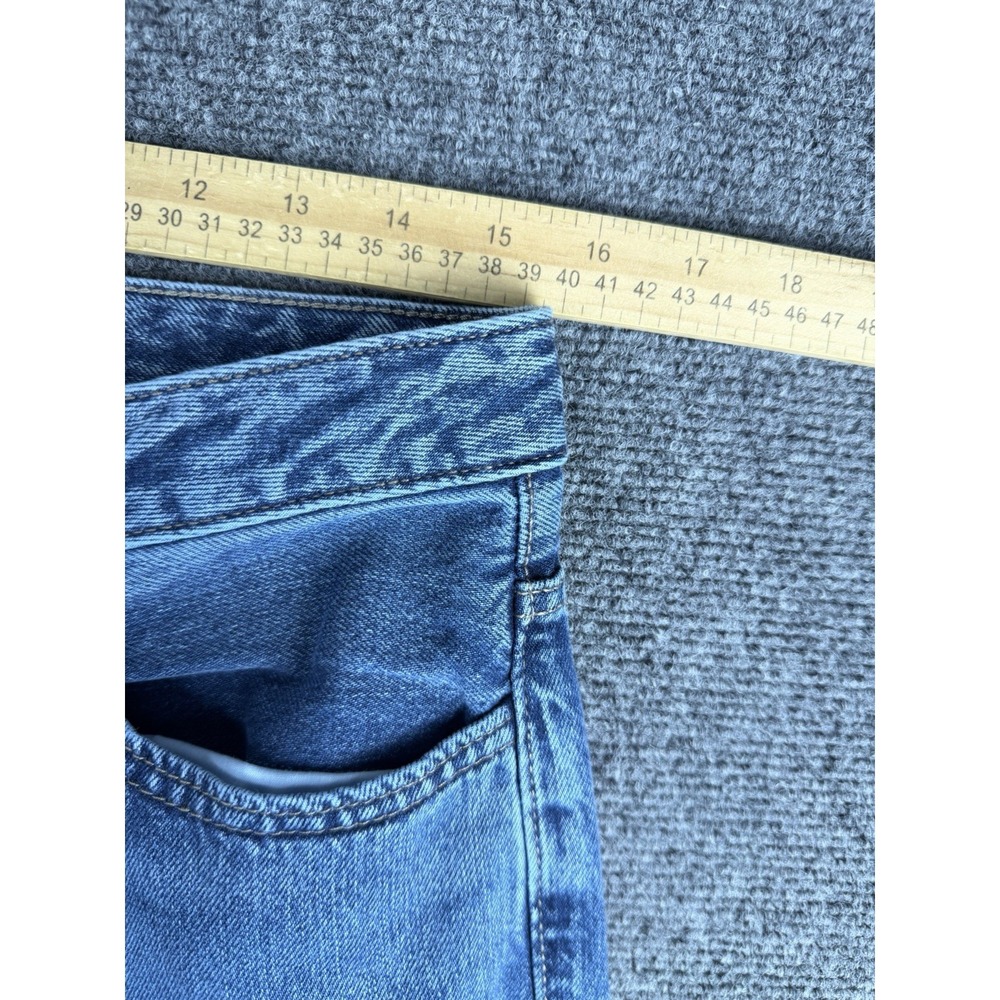 Scoop Super Wide Leg Stretch Jeans Baggy Skater Y2K Grunge‎ Size 6 31x31 - Picture 6 of 8